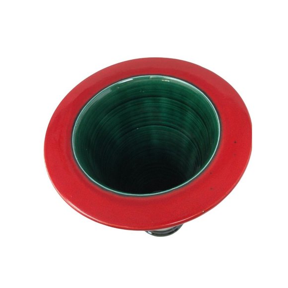 1998 Hand Thrown Tapered Art Pottery Vase Artist Signed High Gloss Glaze 10" - Picture 6 of 11